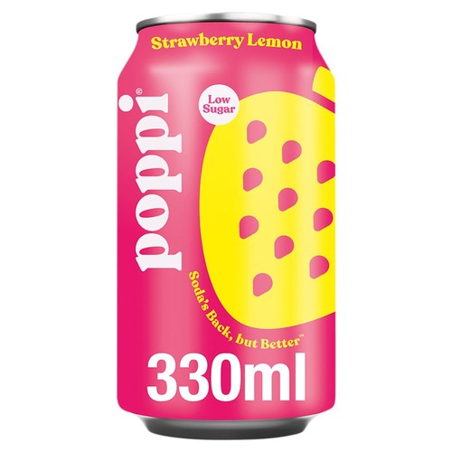 Poppi Strawberry & Lemon 330ml