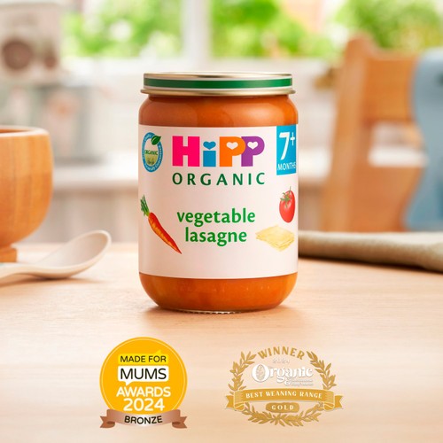 Hipp 6個セット HiPP Organic Vegetable Lasagne Baby Food Jar 7+ Months - Morrisons