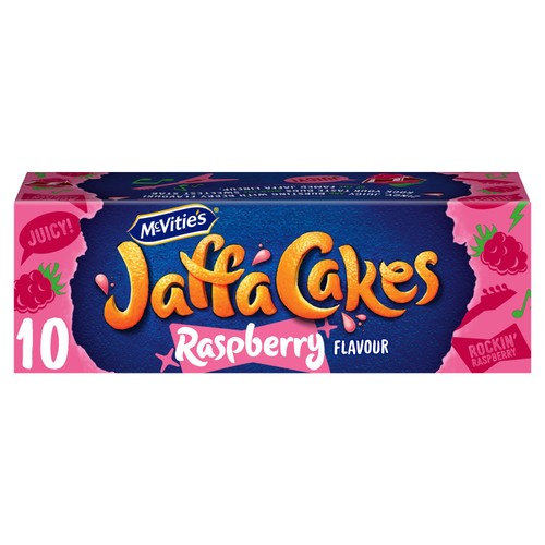Mcvitie's Jaffa Cakes Raspberry Flavour 10 Cakes 