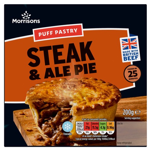 Morrisons Puff Pastry Steak & Ale Pie