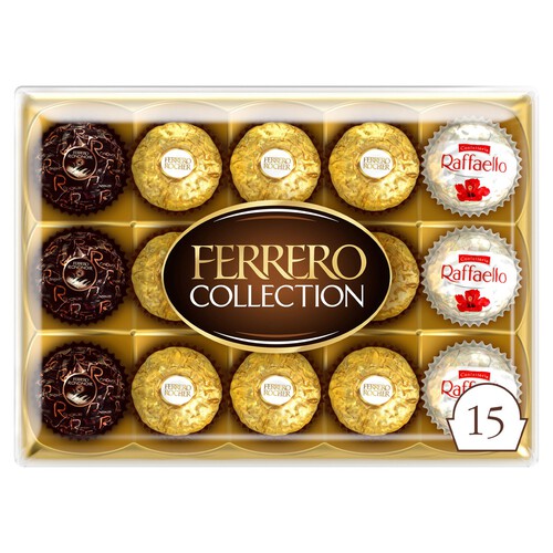 Ferrero Rocher Collection Chocolate Pralines Gift Box 15 Pieces