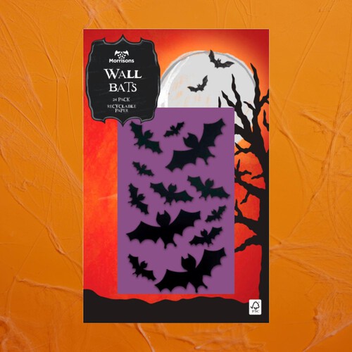 Morrisons Halloween  Wall Bats