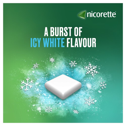 Nicorette Icy White 2mg Gum (Stop Smoking Aid)