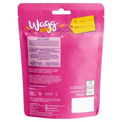 Wagg Pigs & Blankets Treats 100g