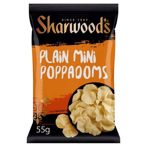 Sharwood's Plain Mini Poppadoms 