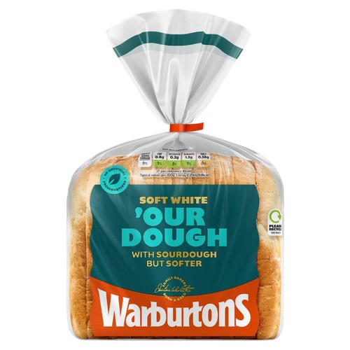 Warburtons White With Sourdough 400g