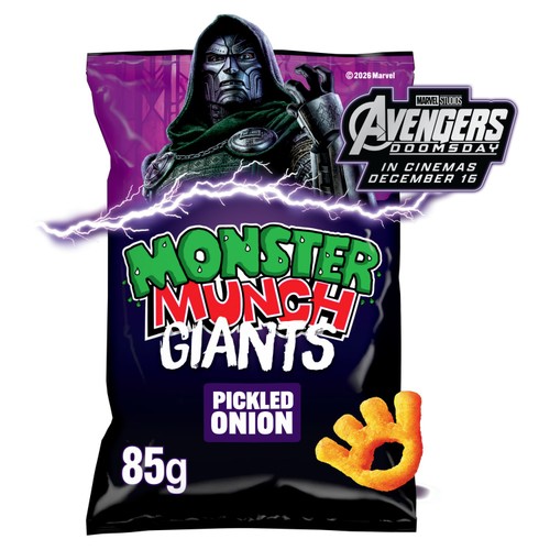 Walkers Monster Munch Giants Pickled Onion Sharing Snacks Crisps