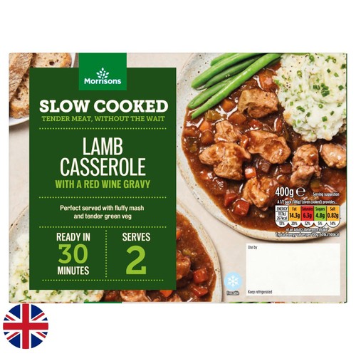 Morrisons British Slow Cooked Lamb Casserole with a Red Wine Gravy 400g
