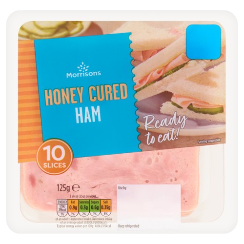 Morrisons Honey Cured Ham Slices 125g