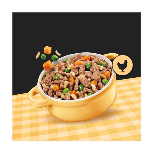 Cesar Juicy Hotpot Adult Wet Dog Food Trays Mixed in Gravy