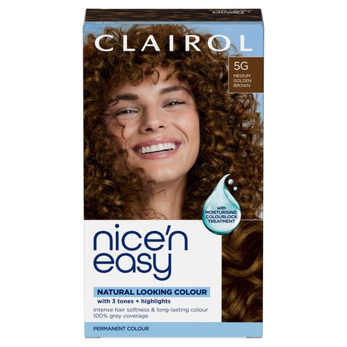 Clairol Nice n Easy Creme Permanent Hair Dye 5g Medium Golden Brown