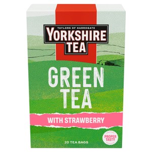 Yorkshire Tea Green Tea With Strawberry 20 Pack 20 x 40g