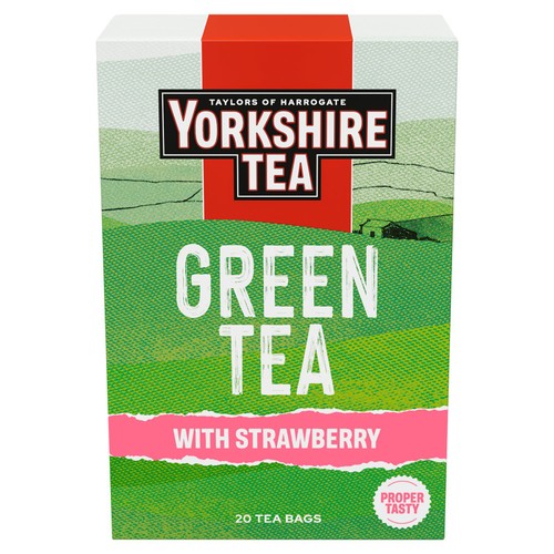 Yorkshire Tea Green Tea With Strawberry 20 Pack