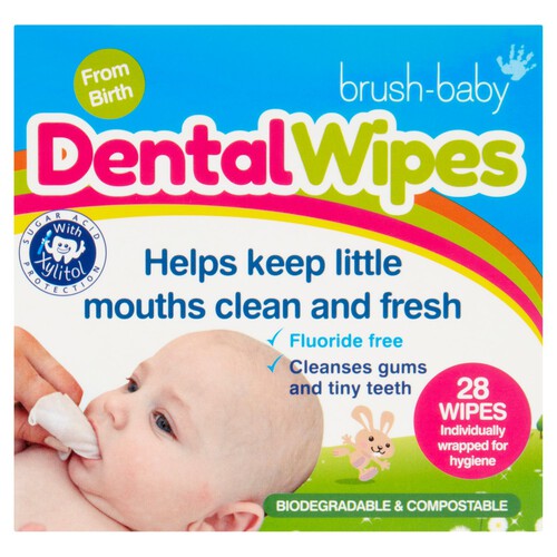 Brush-Baby Dental Wipes 0-16 Months