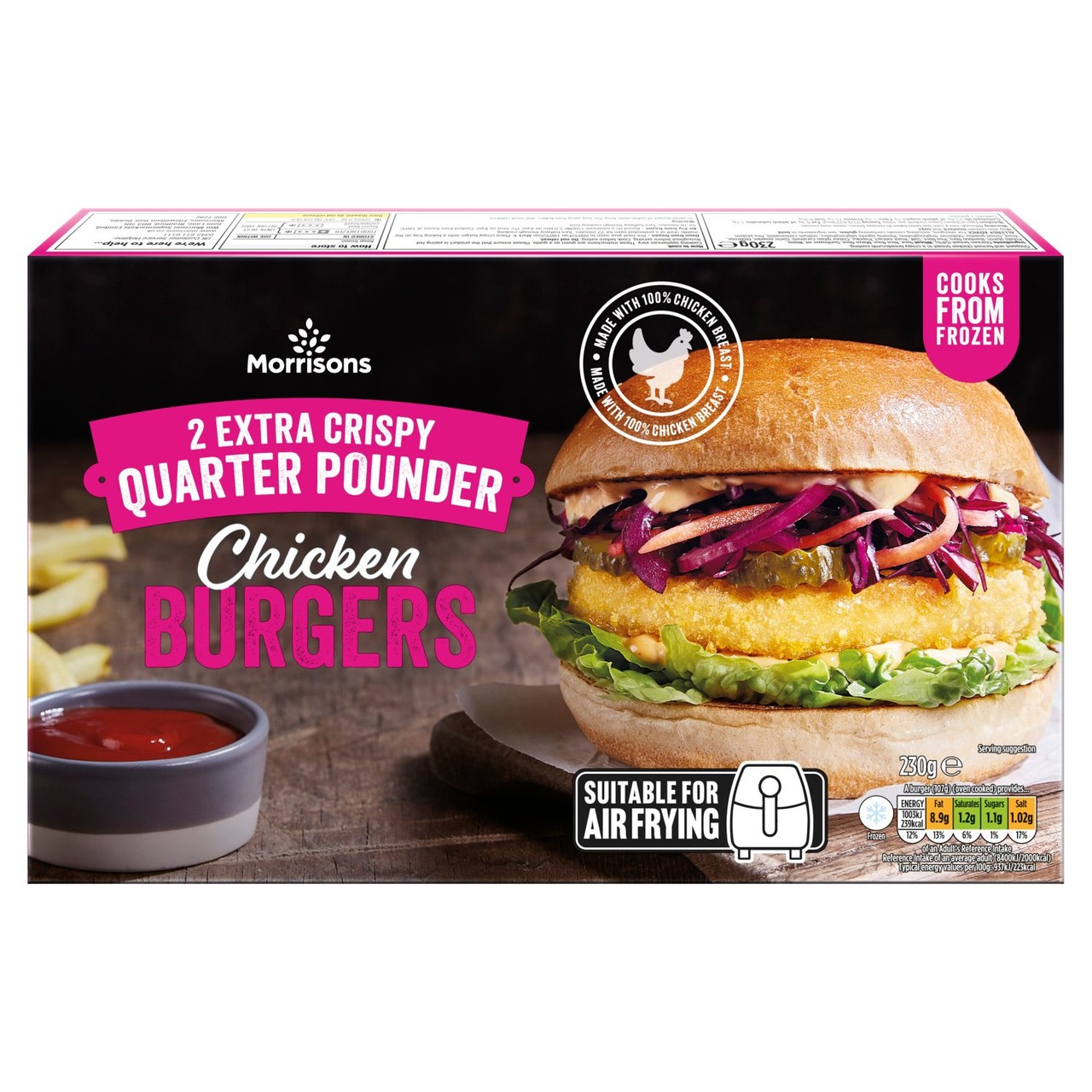 Morrisons Extra Crispy Quarter Pounder Chicken Burger