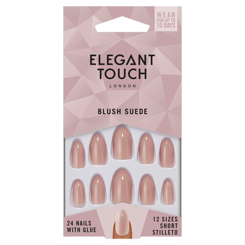 Elegant Touch Nails With Glue - New Nude