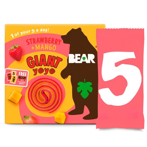 Bear Fruit Giant Strawberry & Mango Multipack