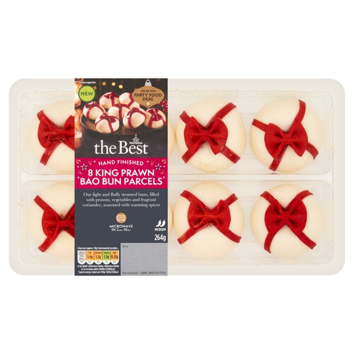 Morrisons The Best 8 King Prawn Bao Bun Parcels