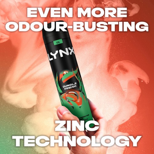 Lynx Deodorant Bodyspray Aerosol Jungle Fresh 250ml