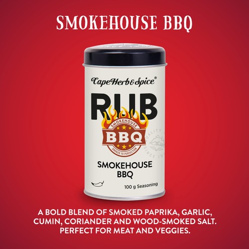 Cape Herb & Spice Rub Smokehouse BBQ Seasoning 100g