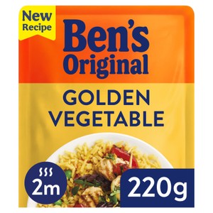 Bens Original Wholegrain Golden Vegetable Microwave Rice 220g