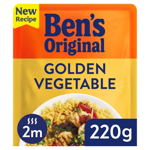 Bens Original Golden Vegetable Microwave Rice 
