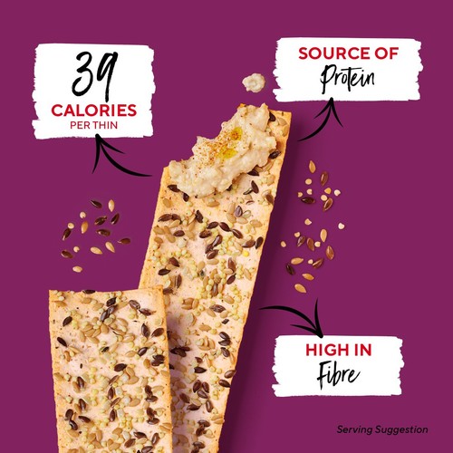 Ryvita Thins Multi-Seed Flatbread Crackers 