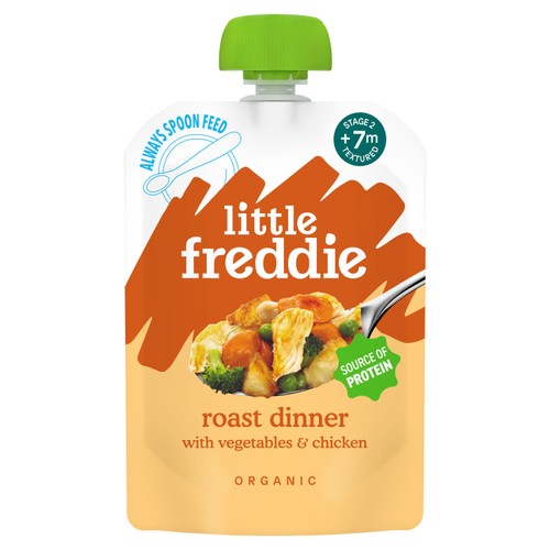 Little Freddie Organic Roast Chicken Dinner Baby Food Pouch 7+ Months