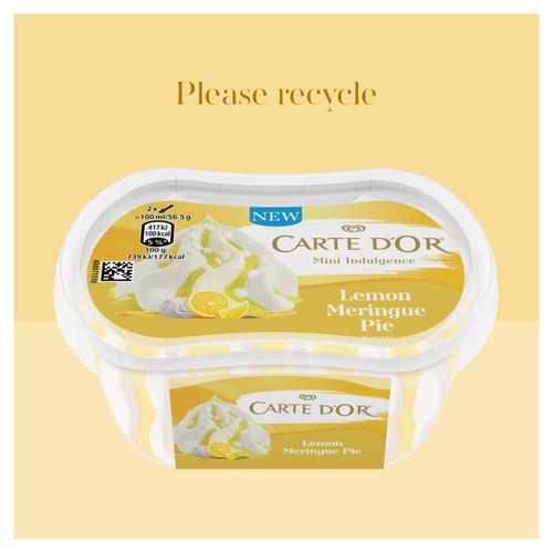 Carte D'Or Lemon Meringue Pie Mini Indulgence Ice Cream Tub 200ml