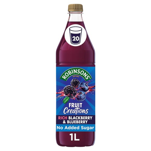 Robinsons Fruit Creations Blackberry & Blueberry Squash 