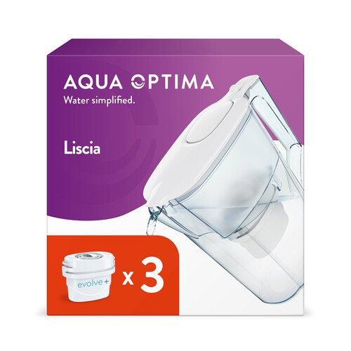 Aqua Optima Water Filter Jug + 3 Filters