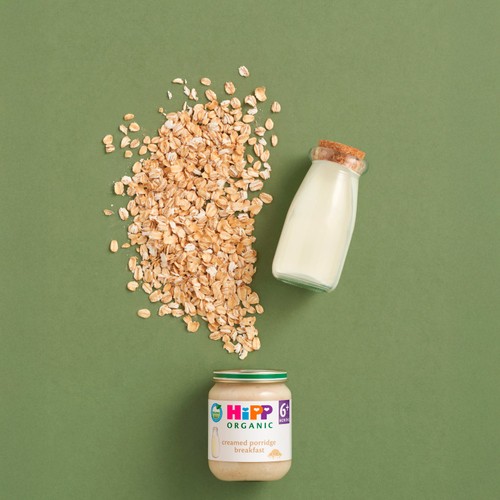 HiPP Organic Creamed Porridge Breakfast Baby Food Jar 6+ Months 125g