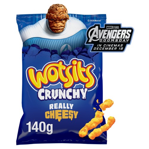 Walkers Wotsits Crunchy Really Cheesy Sharing Snacks Crisps 