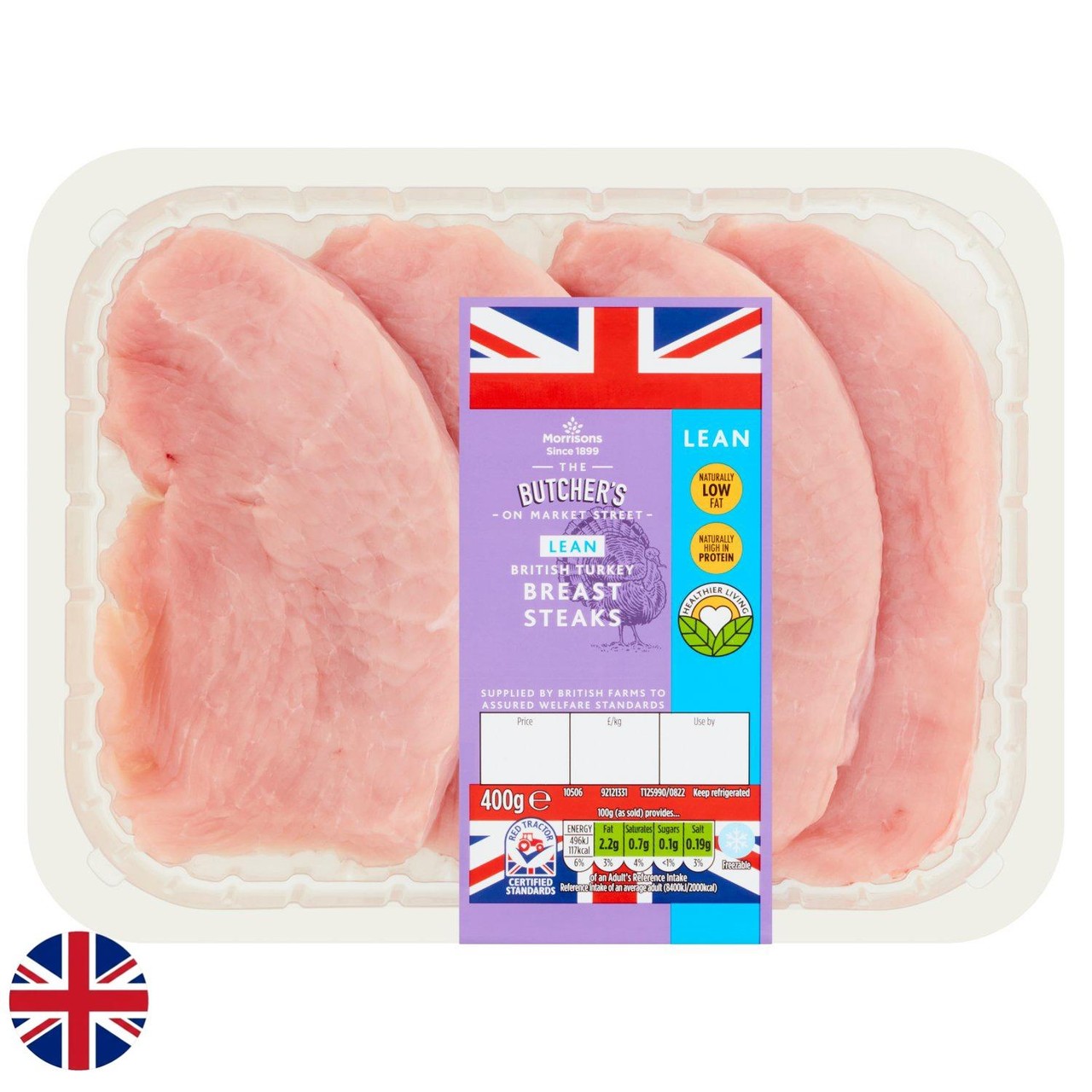 Morrisons British Turkey Breast Steaks 400g
