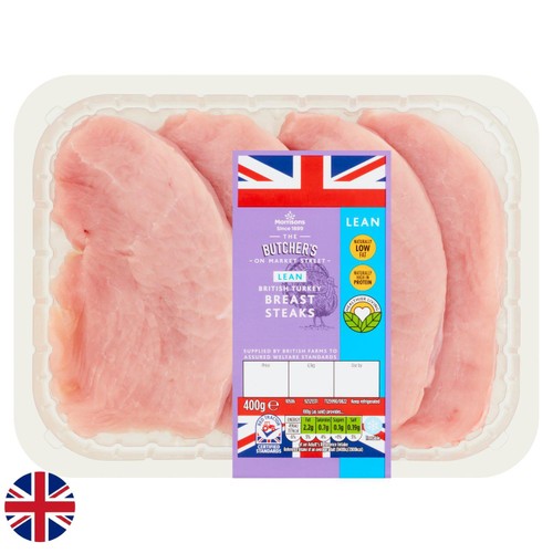 Morrisons British Turkey Breast Steaks 400g