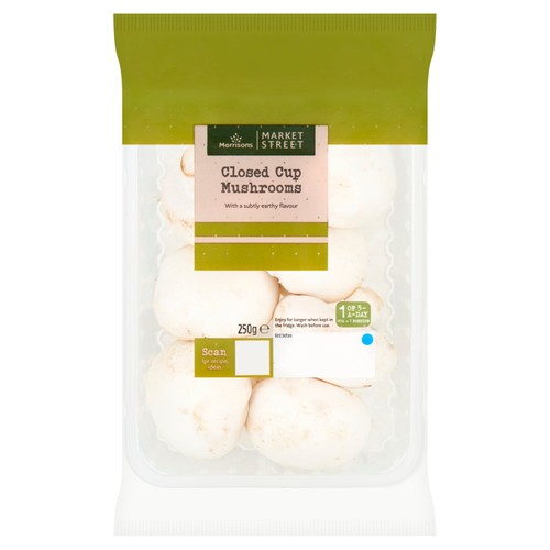 Morrisons closed cup mushrooms