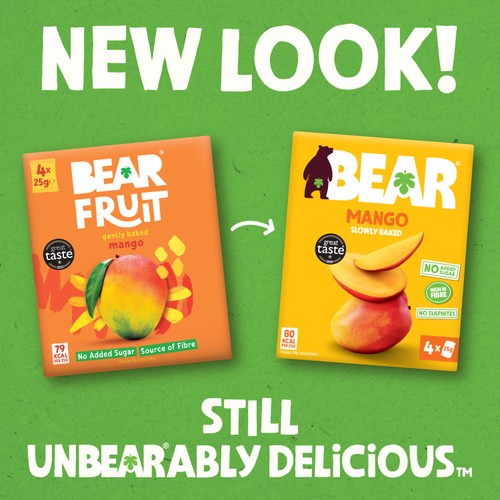 Bear Fruit Dried Mango 4X25G
