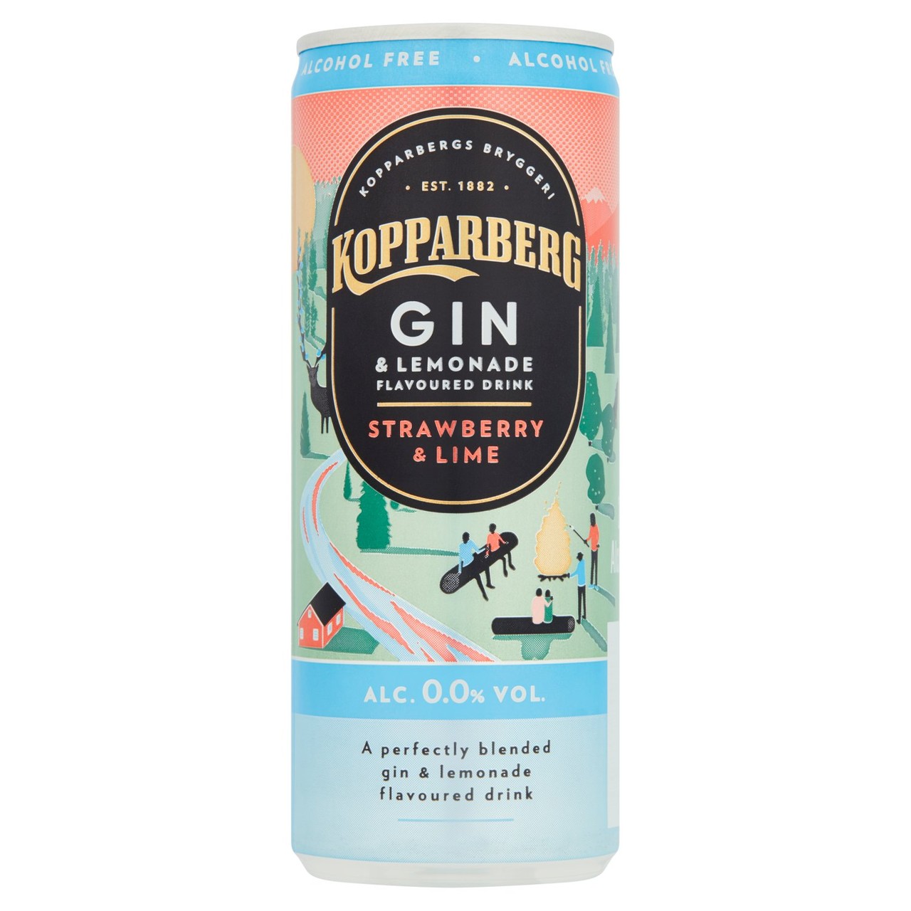 Kopparberg Gin Strawberry & Lime Alcohol Free Can