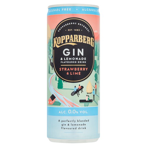 Kopparberg Gin Strawberry & Lime Alcohol Free