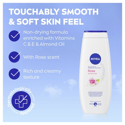 NIVEA Rose & Almond Oil Shower Cream