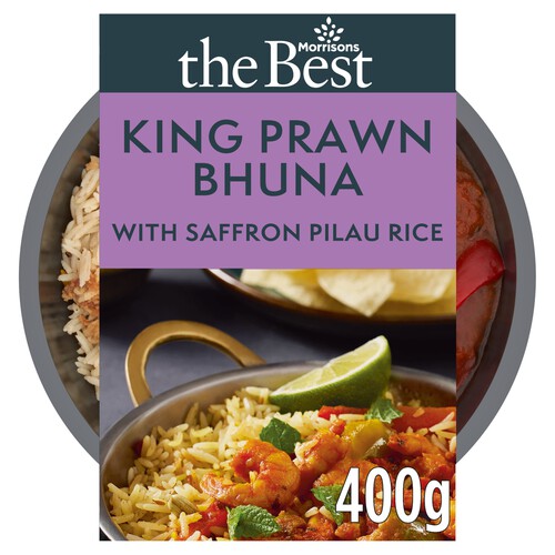 Morrisons The Best King Prawn Bhuna & Rice