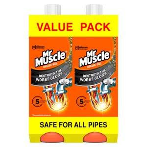 Mr Muscle Power Gel Drain Unblocker Twin Pack