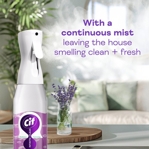 Cif Infinite Clean All in One Lavender & Eucalyptus Cleaner Spray 590ml