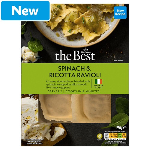 Morrisons spinach ricotta ravioli
