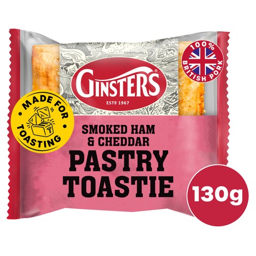 Ginsters Smoked Ham And Cheddar Pastry Toastie 130g