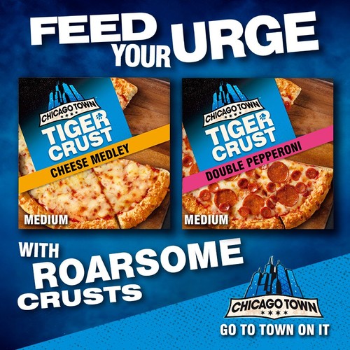 Chicago Town Tiger Crust Double Pepperoni Pizza