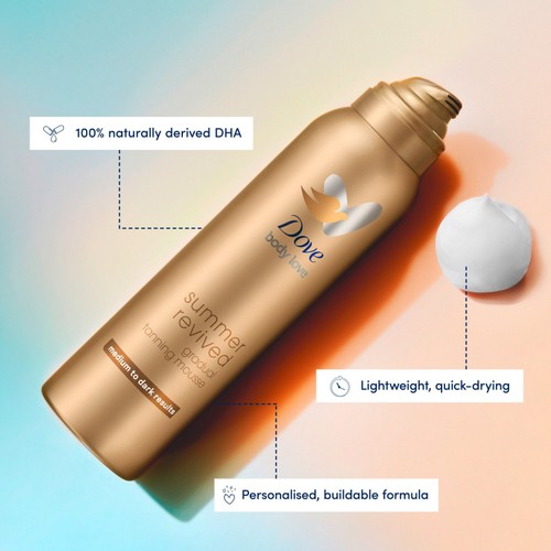 Dove Gradual Self Tan Body Mousse Fair To Medium 150ml