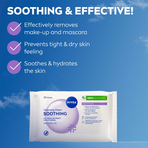 NIVEA Cleansing Face Wipes Sensitive Skin