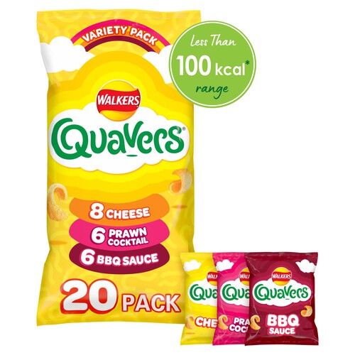 Walkers Quavers Variety Multipack Snacks Crisps 