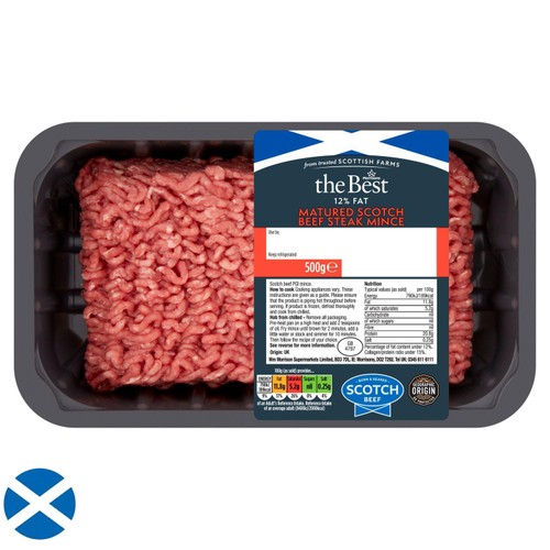 Morrisons The Best Scotch Matured Steak Mince 12% Fat 500g